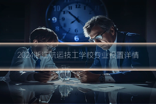 2024浙江航运技工学校专业设置详情