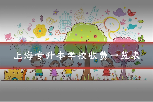 上海专升本学校收费一览表