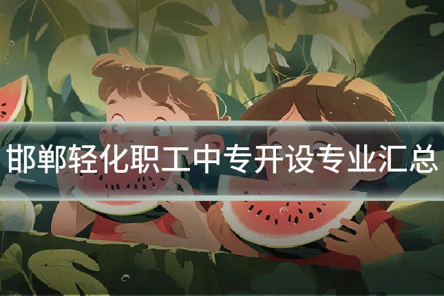 邯郸轻化职工中专开设专业汇总