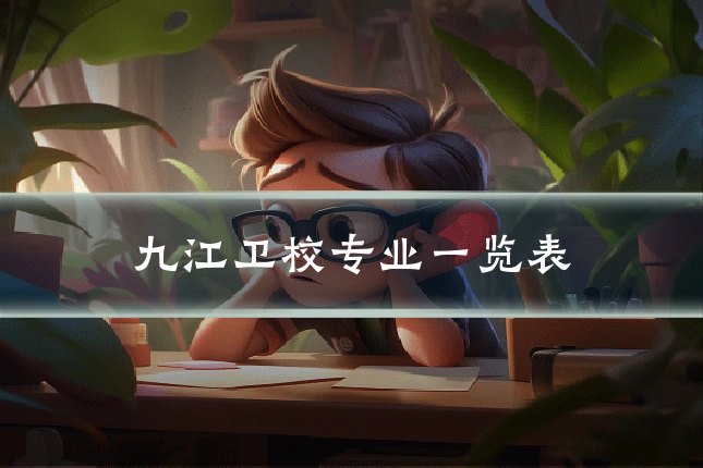 九江卫校专业一览表