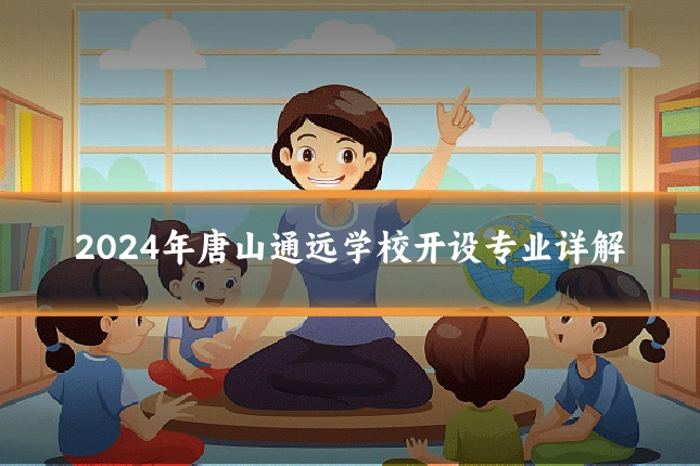 2024年唐山通远学校开设专业详解
