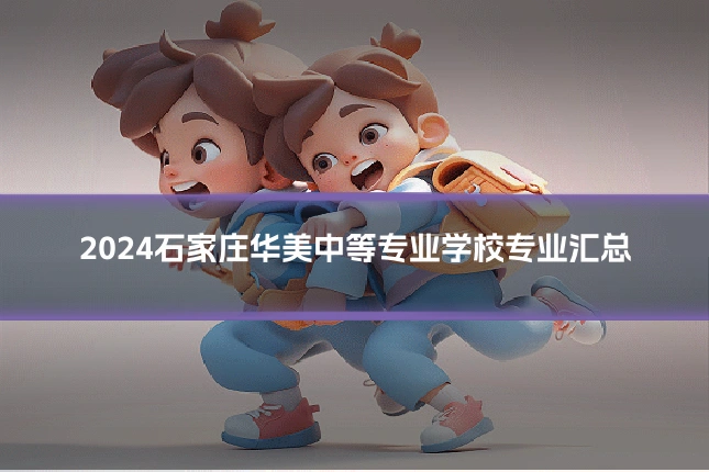 2024石家庄华美中等专业学校专业汇总
