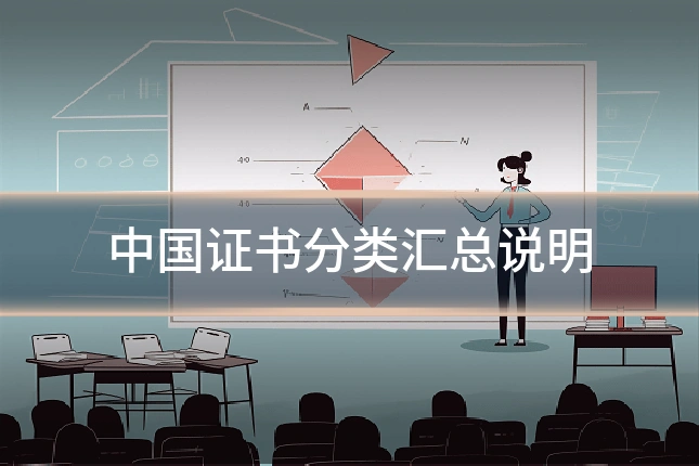 中国证书分类汇总说明