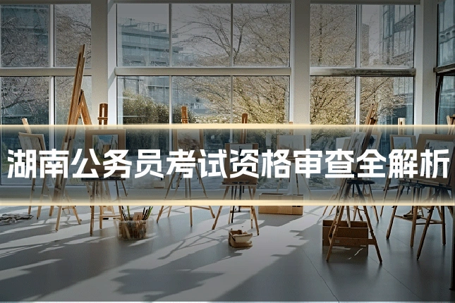 湖南公务员考试资格审查全解析