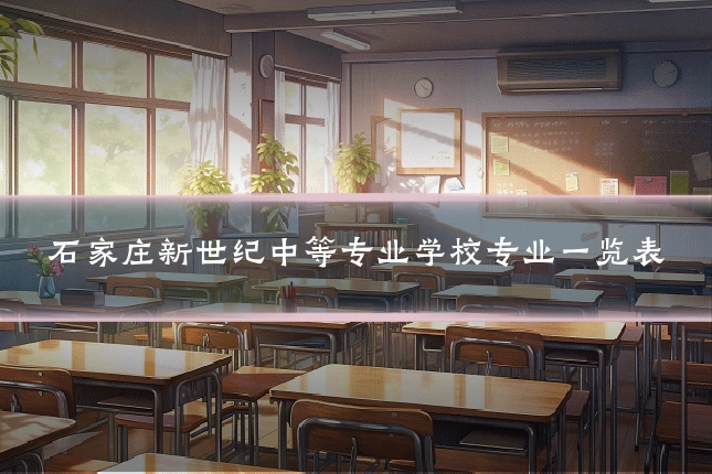 石家庄新世纪中等专业学校专业一览表