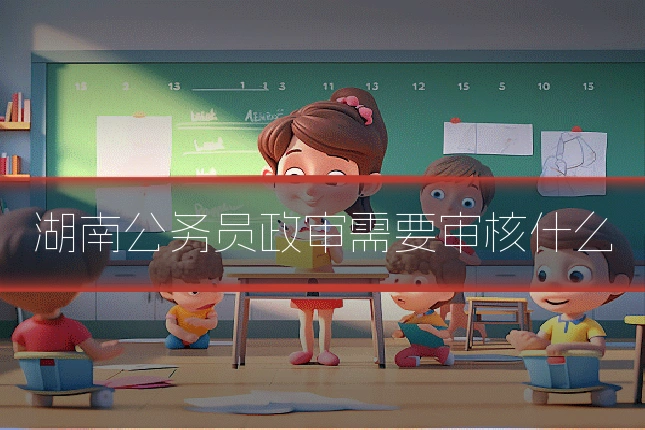 湖南公务员政审需要审核什么