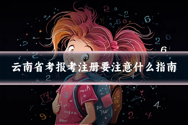 云南省考报考注册要注意什么指南