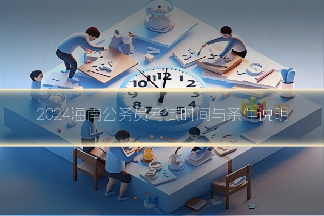 2024海南公务员考试时间与条件说明