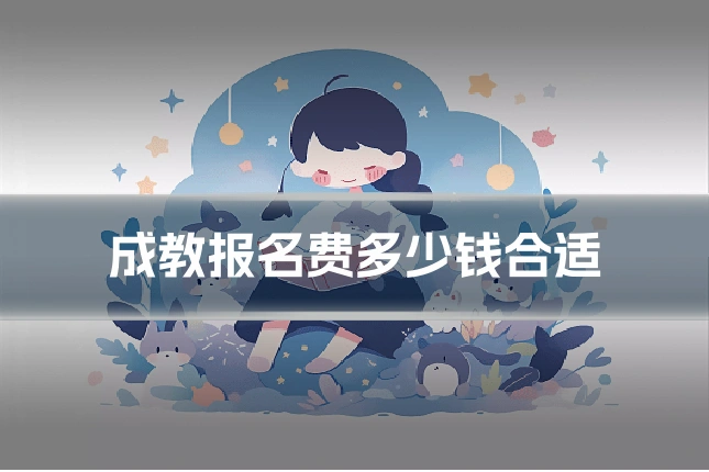 成教报名费多少钱合适