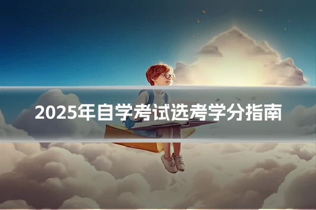 2025年自学考试选考学分指南
