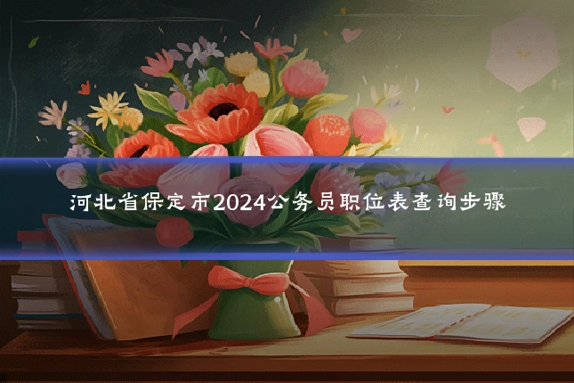 河北省保定市2024公务员职位表查询步骤