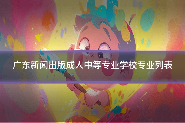 广东新闻出版成人中等专业学校专业列表
