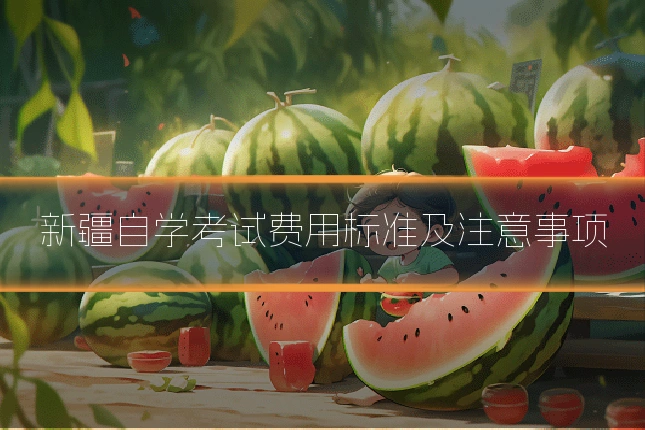 新疆自学考试费用标准及注意事项