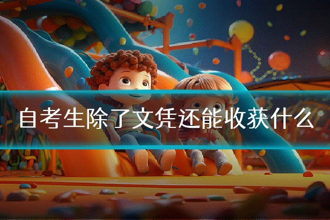 自考生除了文凭还能收获什么