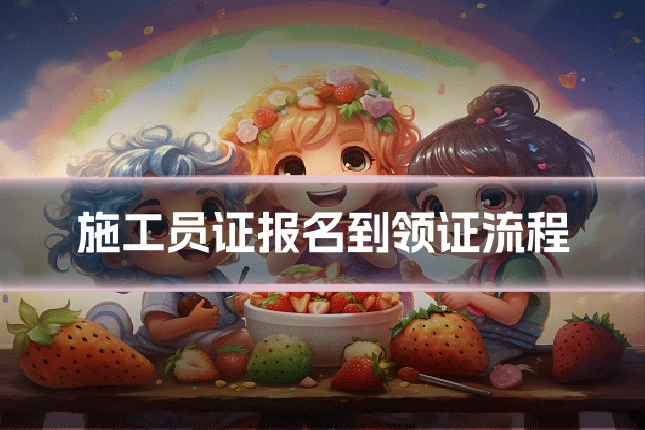 施工员证报名到领证流程