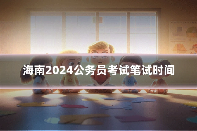 海南2024公务员考试笔试时间