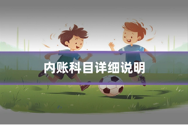 内账科目详细说明