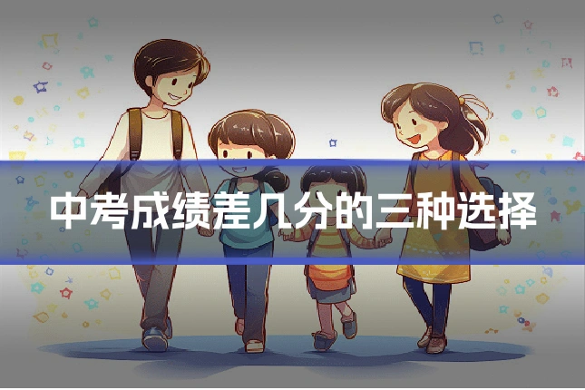 中考成绩差几分的三种选择