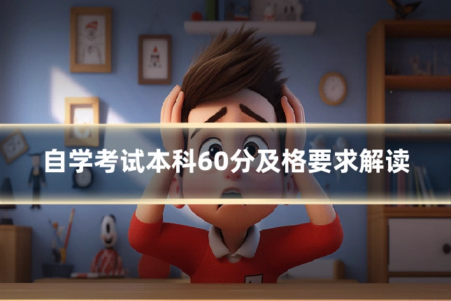 自学考试本科60分及格要求解读