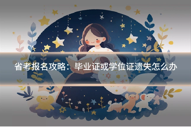 省考报名攻略：毕业证或学位证遗失怎么办