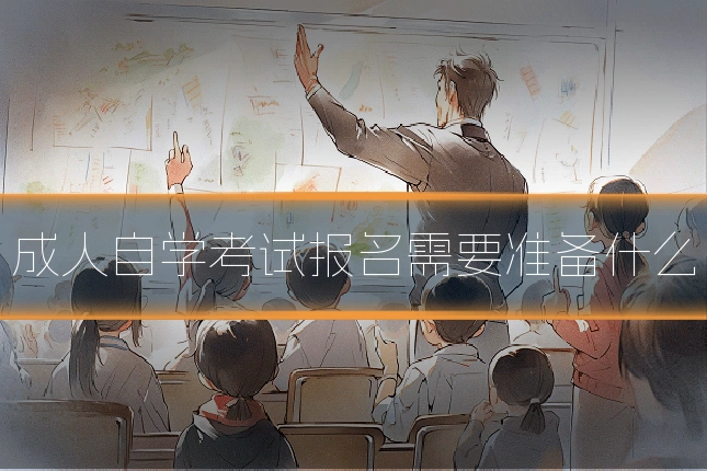 成人自学考试报名需要准备什么