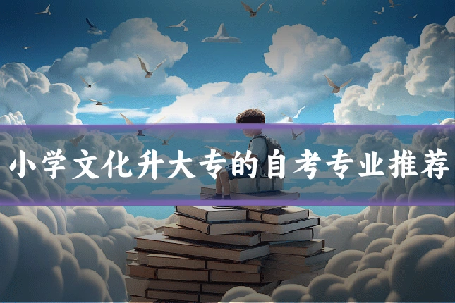 小学文化升大专的自考专业推荐
