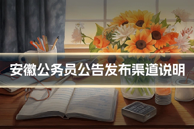 安徽公务员公告发布渠道说明