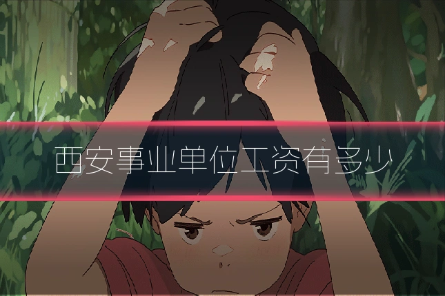 西安事业单位工资有多少