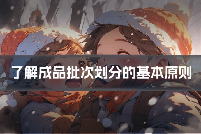 了解成品批次划分的基本原则
