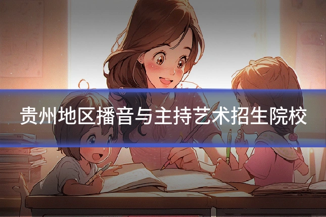贵州地区播音与主持艺术招生院校