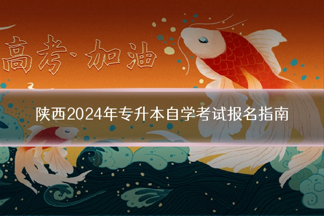 陕西2024年专升本自学考试报名指南