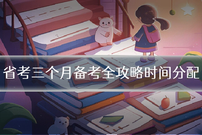 省考三个月备考全攻略时间分配