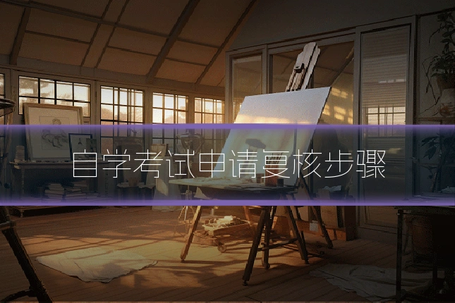 自学考试申请复核步骤