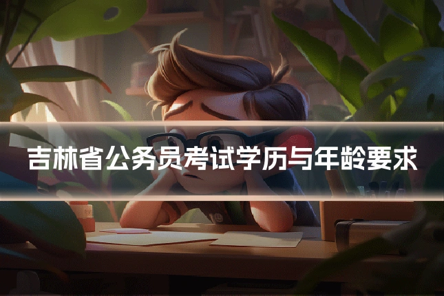 吉林省公务员考试学历与年龄要求