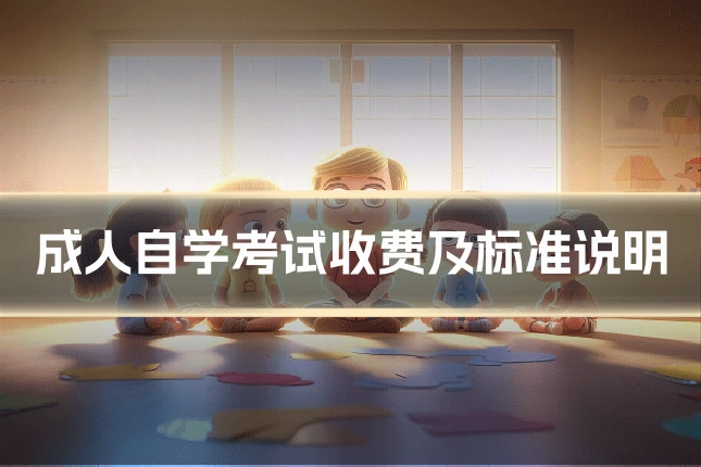 成人自学考试收费及标准说明