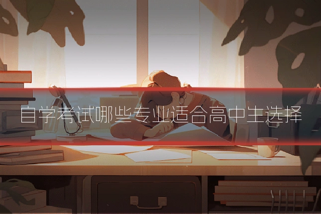 自学考试哪些专业适合高中生选择