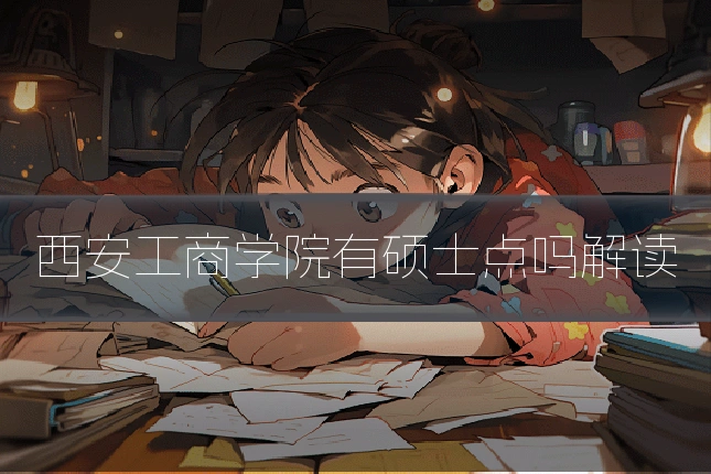 西安工商学院有硕士点吗解读