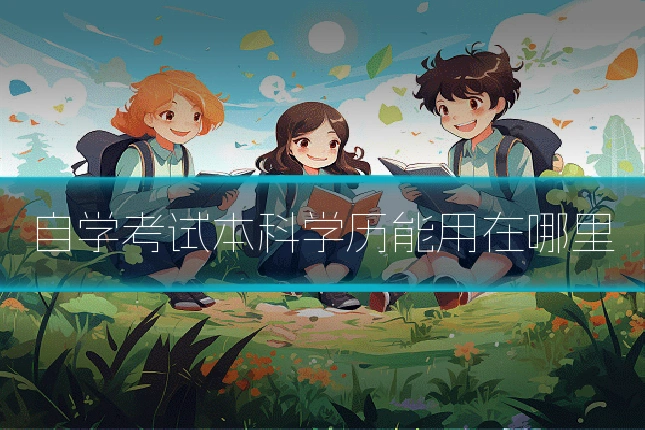 自学考试本科学历能用在哪里