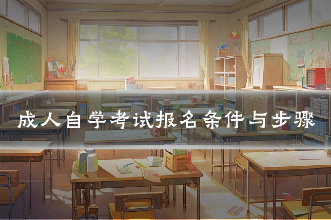 成人自学考试报名条件与步骤