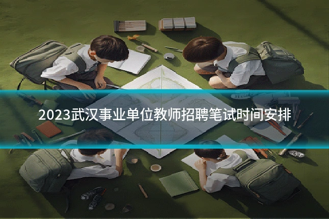 2023武汉事业单位教师招聘笔试时间安排