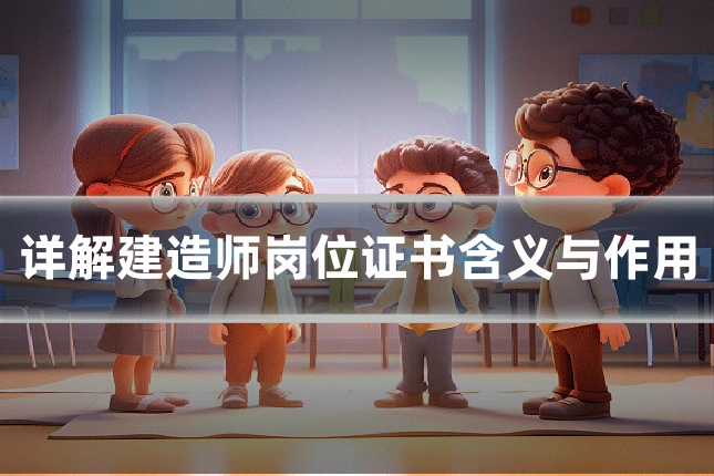 详解建造师岗位证书含义与作用
