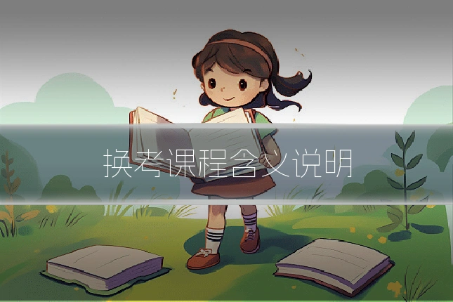 换考课程含义说明