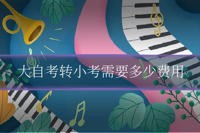 大自考转小考需要多少费用