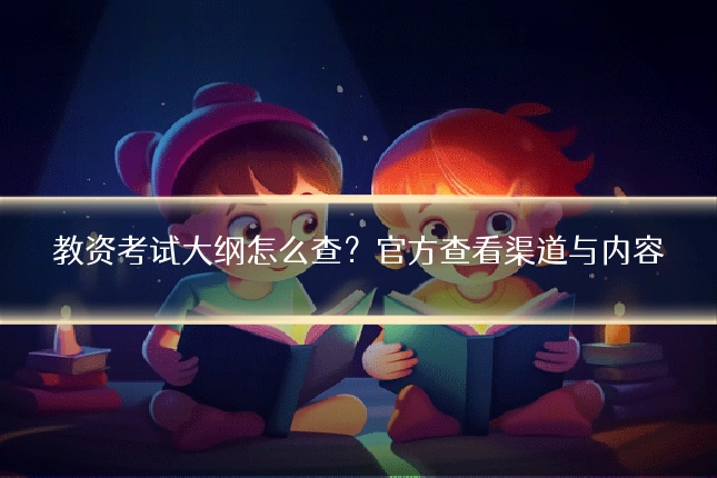 教资考试大纲怎么查？官方查看渠道与内容