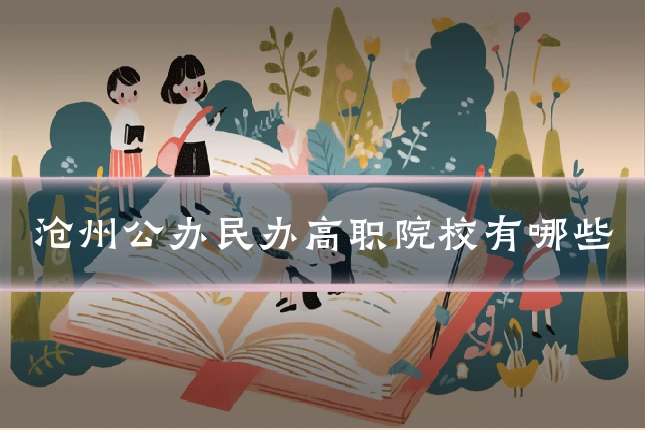 沧州公办民办高职院校有哪些