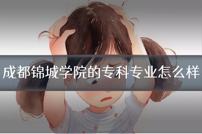 成都锦城学院的专科专业怎么样