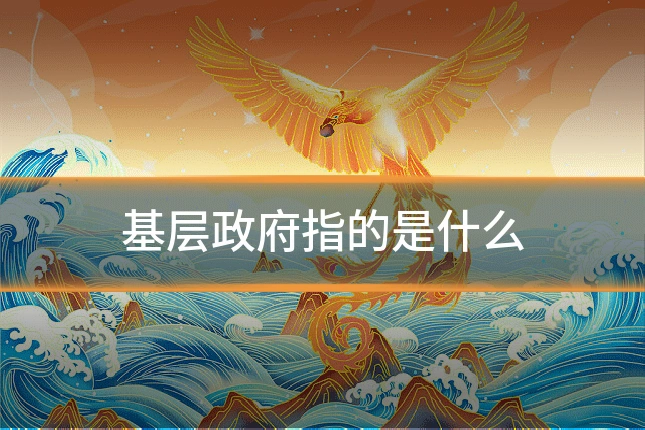 基层政府指的是什么