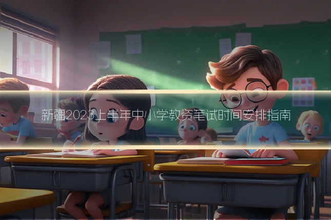 新疆2023上半年中小学教资笔试时间安排指南