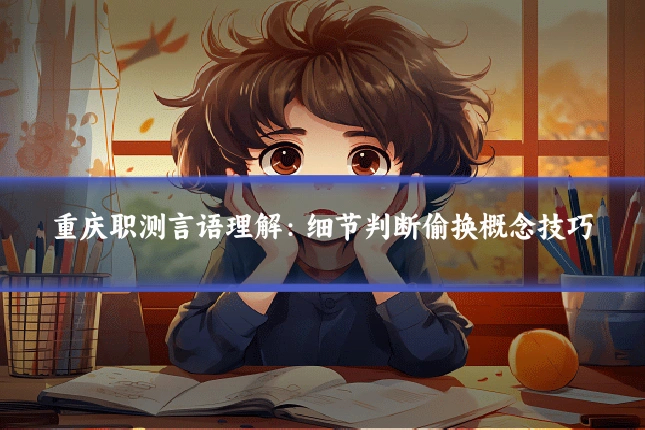 重庆职测言语理解：细节判断偷换概念技巧