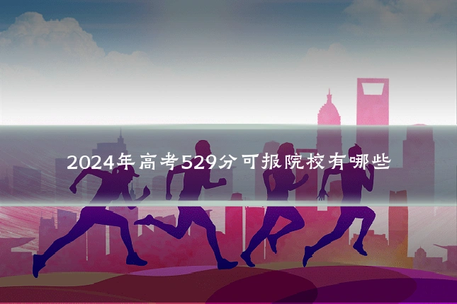2024年高考529分可报院校有哪些